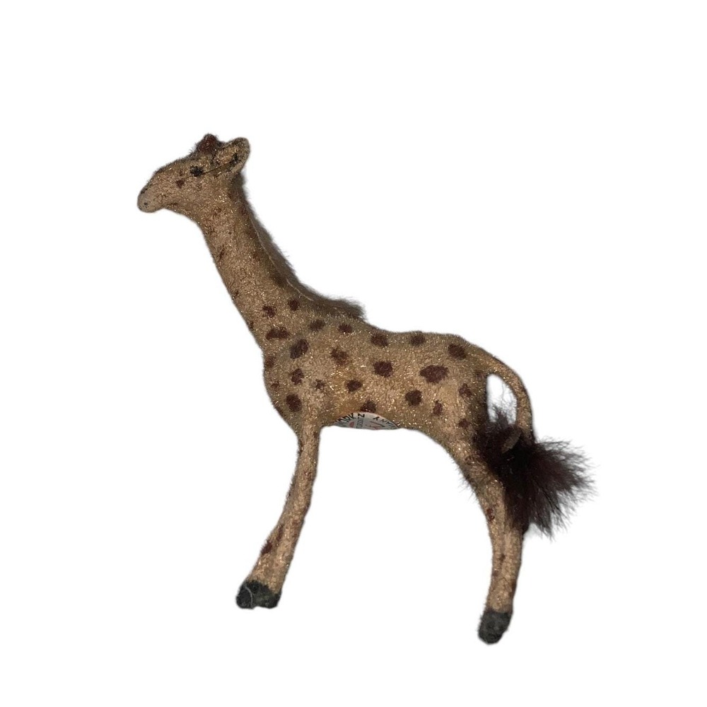 Wagner Kunstlerschutz Handwork Flocked Giraffe West Germany Animal